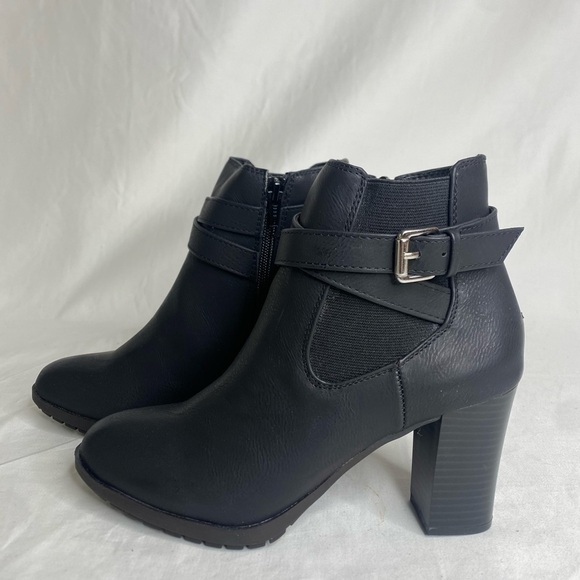 STYLE & COMPANY Womens Black Goring Laleen Round Toe Block Heel Booties 7.5M - Picture 7 of 11